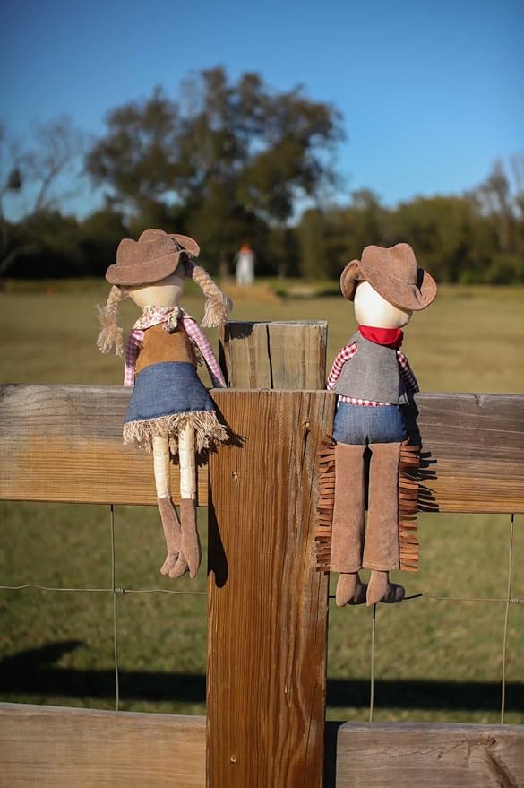 MON AMI Cooper The Cowboy Doll – 15”, Soft & Elegant Plush Stuffed Doll for Kids of All Ages, Use as Toy or Room Décor
