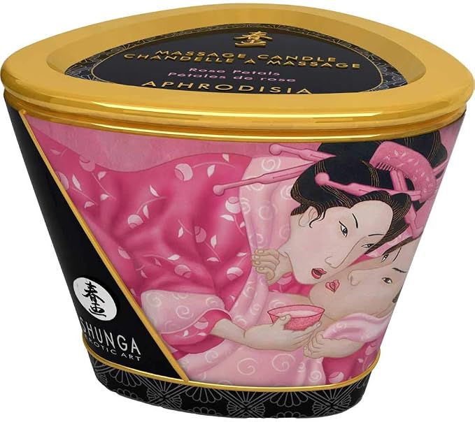 Shunga Caress By Candlelight Massage Candle - Aphrosisia/Roses