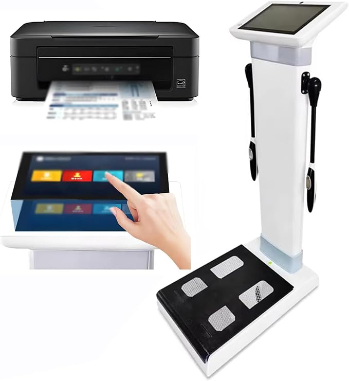 10.1 inch HD Touch Body Composition Monitor Health Analyzer with Printer, Bioimpedance Analysis Machine Body Fat Analyzers, Body Composition Analyzer Health Monitoring