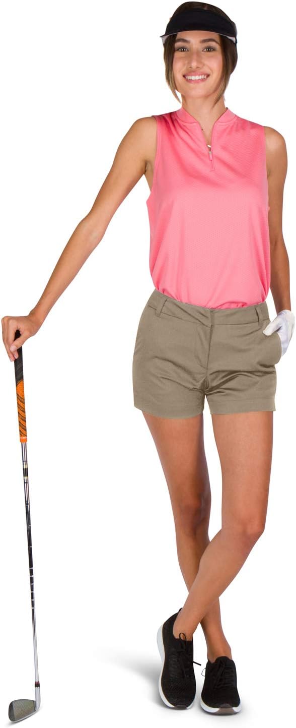 Three Sixty Six Womens Golf Shorts 4 ½ Inch Inseam - Quick Dry Active Shorts with Pockets, Athletic and Breathable
