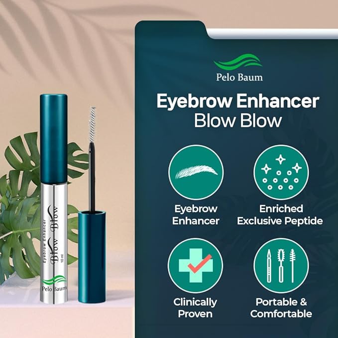 Brow Brow Eyebrow Enhancer Serum with Peptides & Biotin for Thicker Fuller Looking Brows Nourishing Conditioner for Thin Sparse Eyebrows Men Women 0.34 Fl Oz