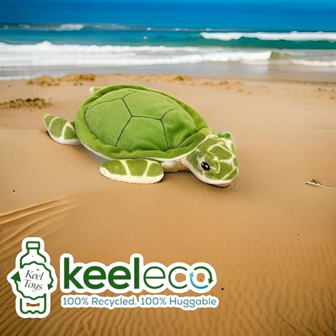 Deluxe Paws Eco-Friendly Turtle Plush Made from 100% Recycled Materials