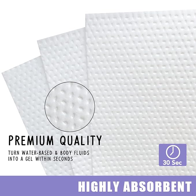 Disposable Potty Absorbent Pads for Kids Travel,Toilet Refill Pouch for Toddler Toilets Portable Fast-Acting Absorbent Fit All Baby Travel Potty Bags - 150 Pads