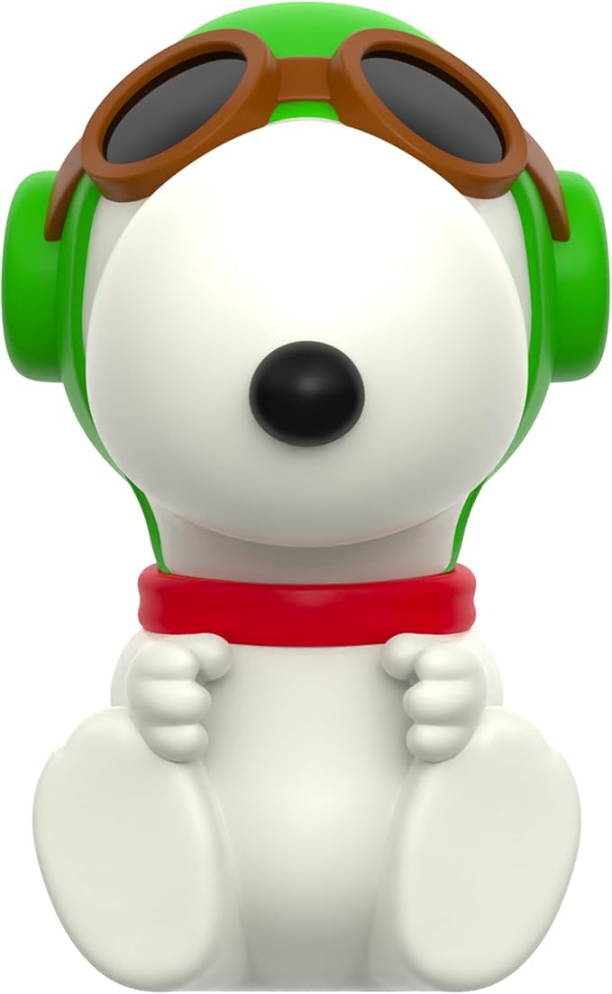 Super7 Fun! Fun! Peanuts Snoopy (Green Hat Flying Ace) Vinyl Figure - 5" Peanuts Action Figure - Classic Cartoon Fans Collectibles & Retro - Comic Strips - Limited Edition - Amazon Exclusive