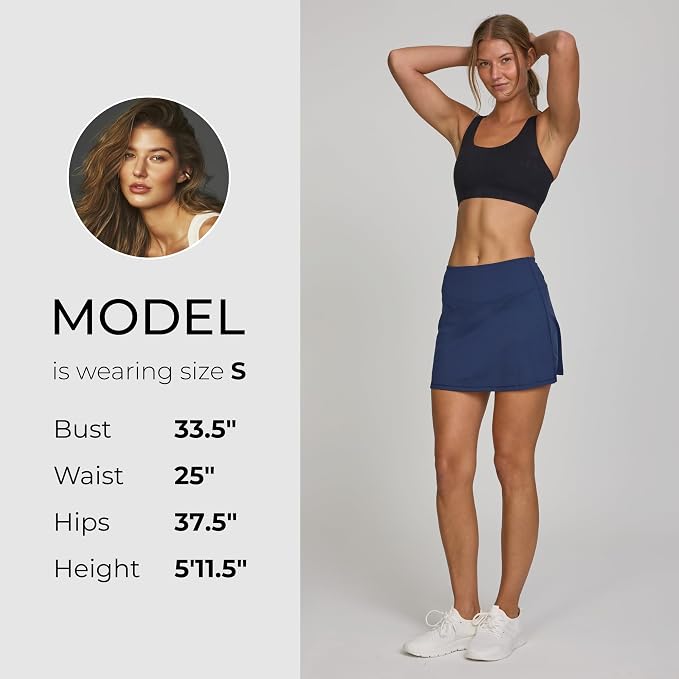 Spyder Skorts for Women - Built-in Shorts, Skirt for Golf Tennis Pickleball | Stretch fabric; true to size; inner shorts liner; lightweight; breathable; ideal for gym, running, yoga, hiking, work outs