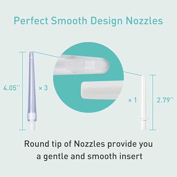 TopQuaFocus 8oz Enema Kit - Anal and Vaginal Douche for Men, Flushing System with Silicone Bulb and 4 Replaceable Tips (Transparent)