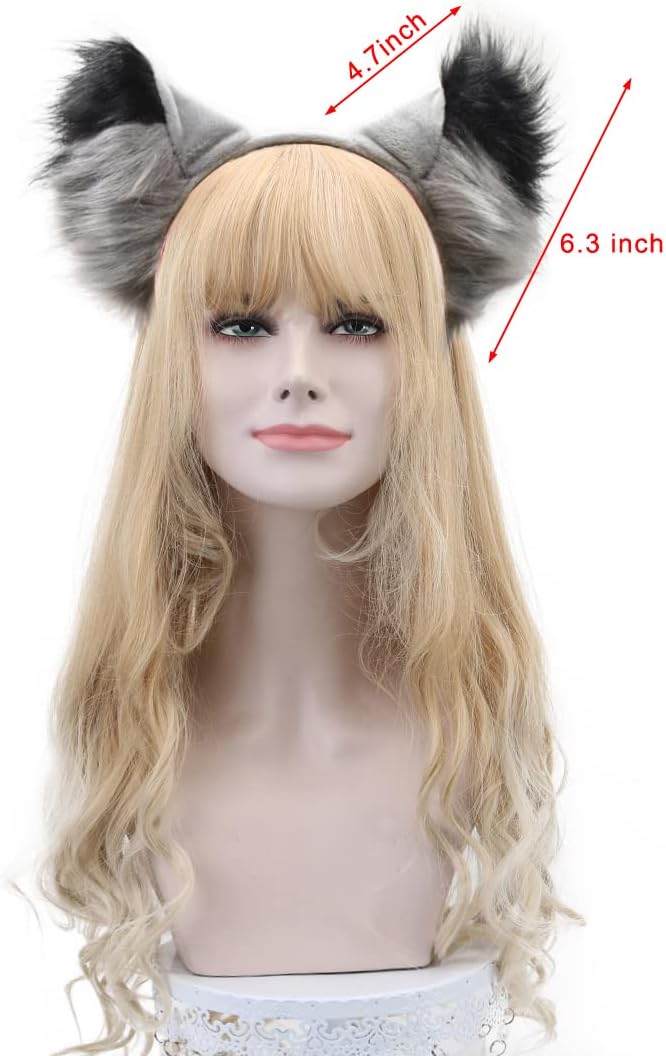 Plush Animal Ears and Horns Headband-Halloween Christmas Festival Theme Party Animal Cosplay Costume Headbands