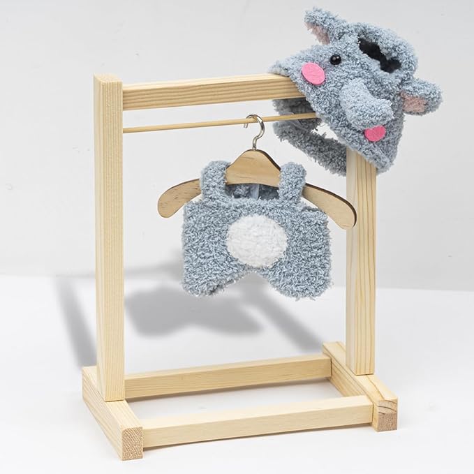 Clothes for 17cm Dolls(NO Doll) Outfit with Accessories Suit Cute Stylish Dress Up Set Elephant