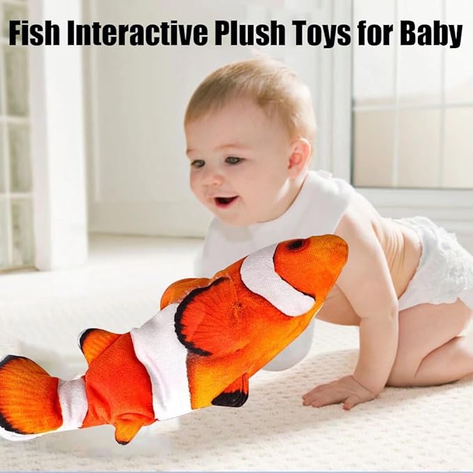 Electric Moving Fish Plush Toys