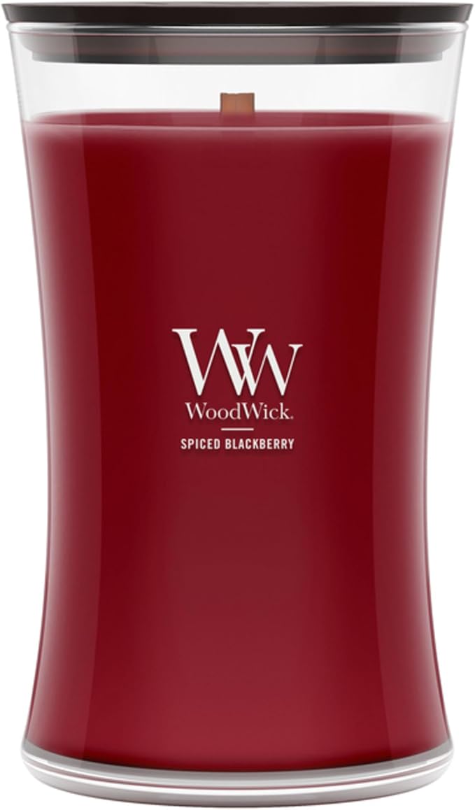 Woodwick Spiced BlackBerry Large Hourglass Candle