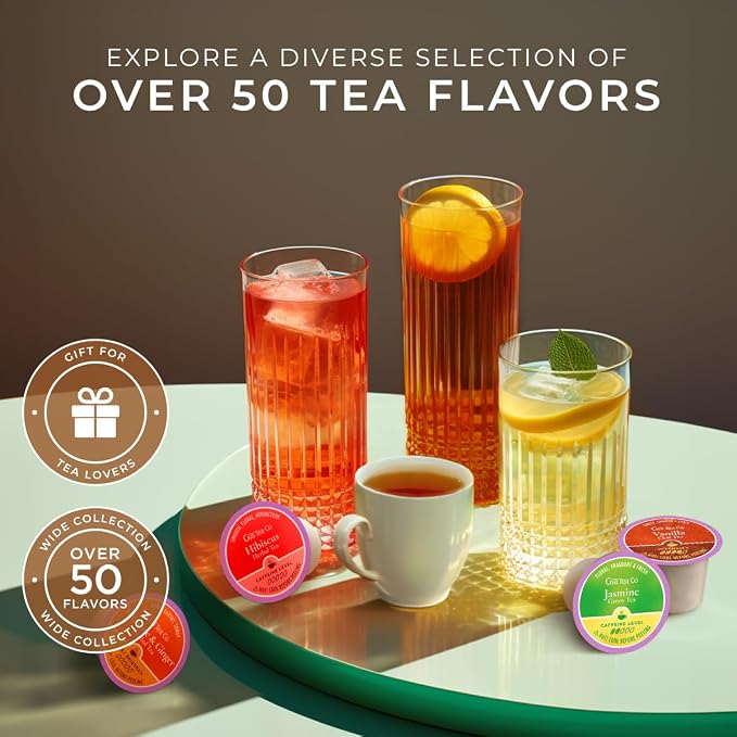 Gya Tea Co Moringa Herbal Tea Pod (16 Count)- Decaf Wellness Tea for Body Comfort & Relaxing