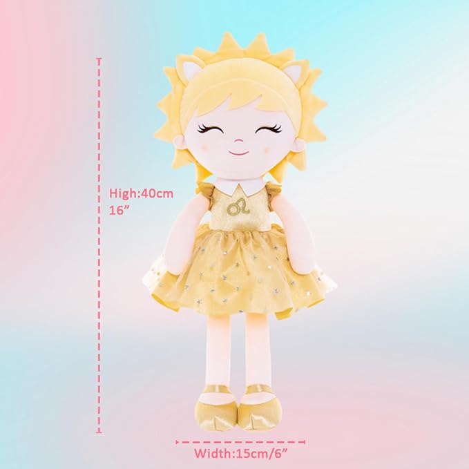 Baby Girl Gifts Plush Dolls Constellations Zodiac Doll Birthday Gift 17 inches Leao