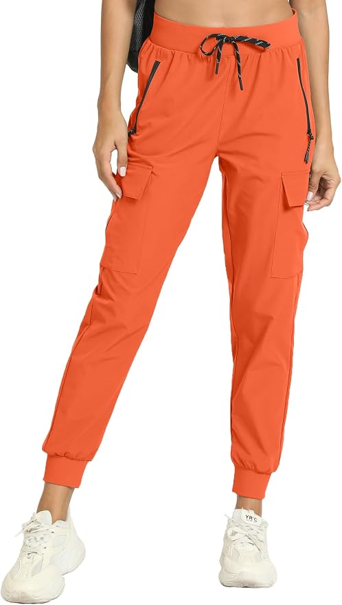 Women's Joggers Cargo Pants Lightweight Quick Dry Hiking Running Pants for Athletic Casual & Outdoor