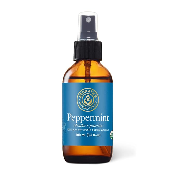 Aromatics International Peppermint Hydrosol 100ml | Cooling Sweet & Fresh Minty Aromatic Mist for Home & Daily Use