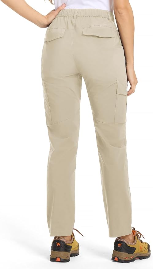 TBMPOY Women's Hiking Cargo Pants Lightweight Water Resistant Quick Dry Fishing Camping Travel Work Pant with 6 Pockets