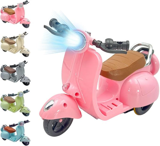 Accessories for 17cm Doll - Cute Doll Motorcycle Toy, Decor Desktop Ornaments for Dolls Collectors (Pink)
