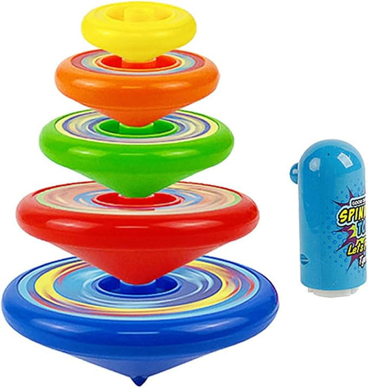 Toddmomy 1 Set Stackable Spinning Tops, Spinning Tops for Kids Educational and Interactive Learning's Stack Toys