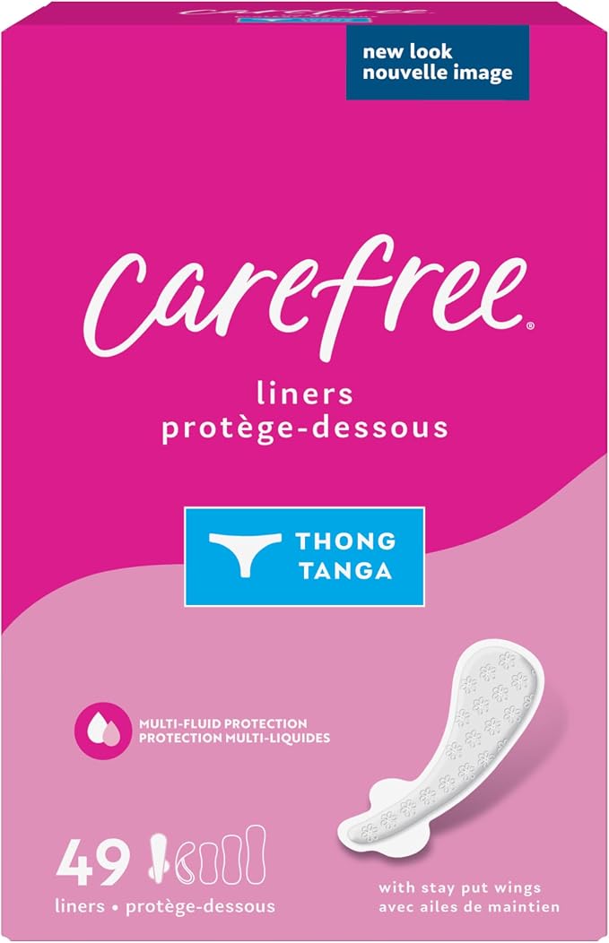 Vitafusion PreNatal Gummy Vitamins 90 Count and Carefree Thong Regular Liner Unscented 49 Count
