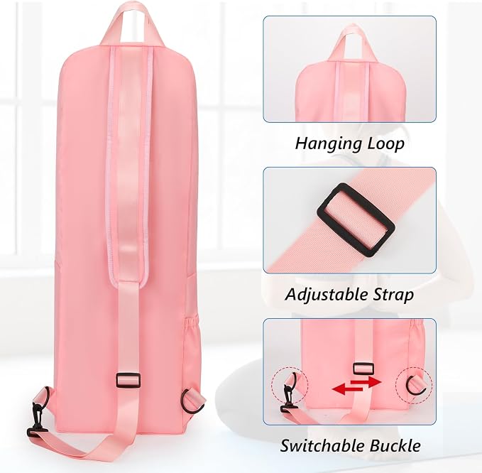 VISEMAN Yoga Mat Bag Carrier Waterproof Yoga Backpack with Multi Pockets, Lightweight Adjustable Yoga Bag for Mat, Yoga Blocks, Yoga Accessories