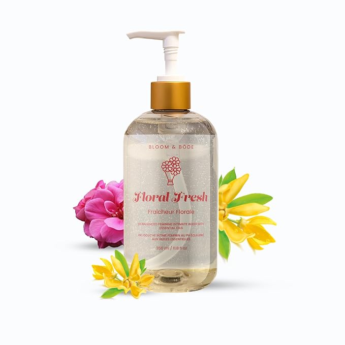 Bloom & Bōde Floral Fresh Feminine Intimate Wash, pH-Balanced, 11.8 fl oz