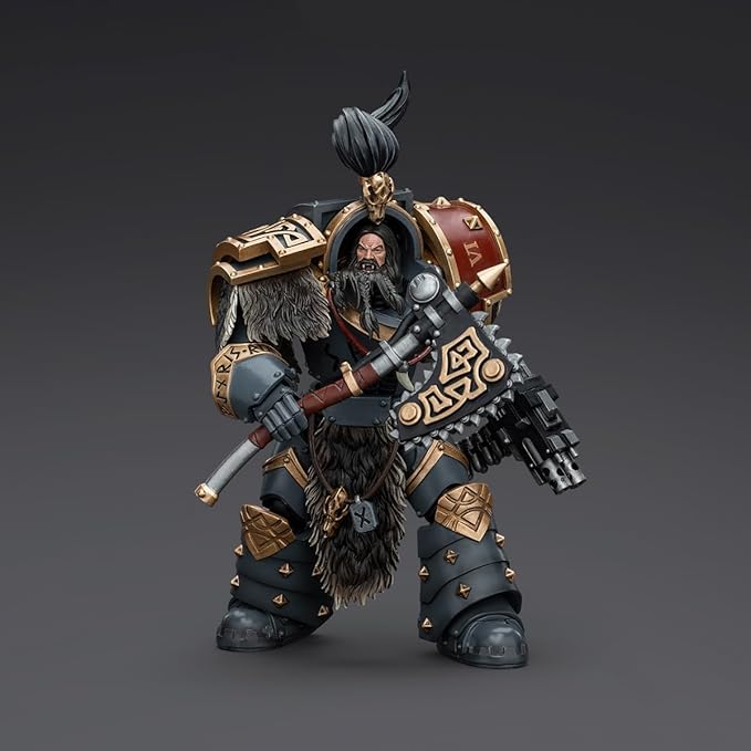 JOYTOY Warhammer 40K 1/18 Action Figure Space Wolves Varagyr Wolf Guard Squad Varagyr Terminator 1 The Horus Heresy 5.59 inch Collection Model