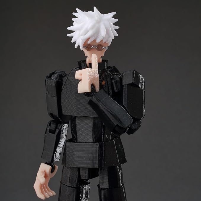 JJK Figure Gojos Action Figure Fushiguro Toji 3D Printed Figurine, Movable Joints Interchangeable Prats, Mini Anime JJK Statue Collectible