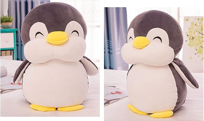 17.7 Inch Plush Penguin Stuffed Animal - Hugging Pillow with Smile Face, Cuddly Penguin Plushie Toy for Kids and Lovers - Perfect for Birthdays, Valentine's, Christmas