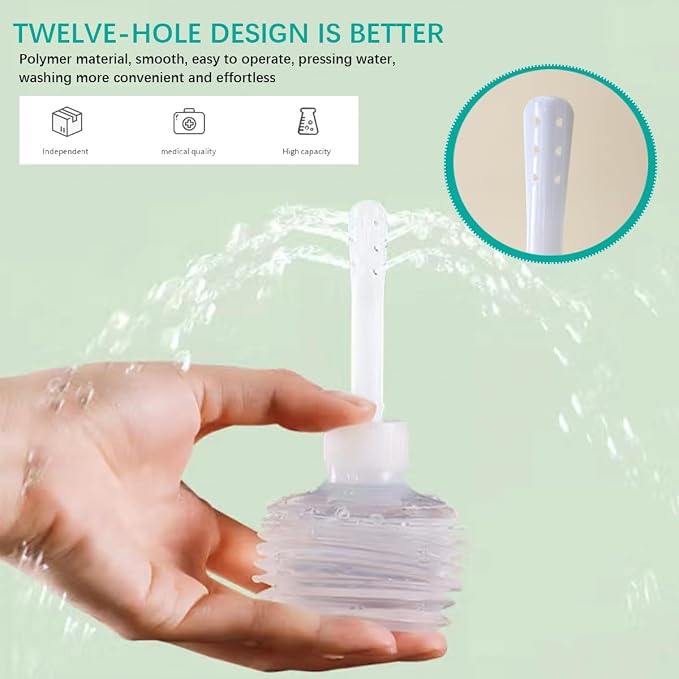 DOERDO 15pcs Disposable Enema Douche Applicator Vaginal Douche Anal Applicator for Women Men, Individual Package