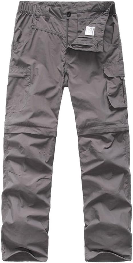 linlon Kids' Cargo Pants, Boy's Casual Outdoor Quick Dry Waterproof Hiking Climbing Convertible Trousers #9016