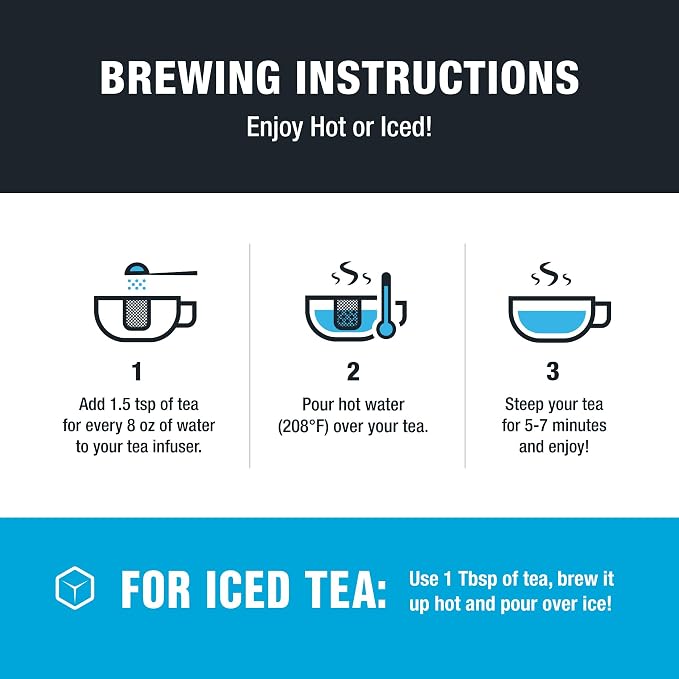 Tiesta Tea - Lavender Chamomile Herbal Tea, Loose Leaf, Calming Blend with Chamomile, Lavender, Lemongrass, Caffeine-Free Herbal, Great for Hot or Iced Brews, Refillable Tin, 50 Cups, 2 Ounce