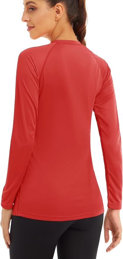 MAGCOMSEN Women's Long Sleeve Shirts UPF 50+ Sun Protection Shirts for Hiking Fishing Workout Rash Guard