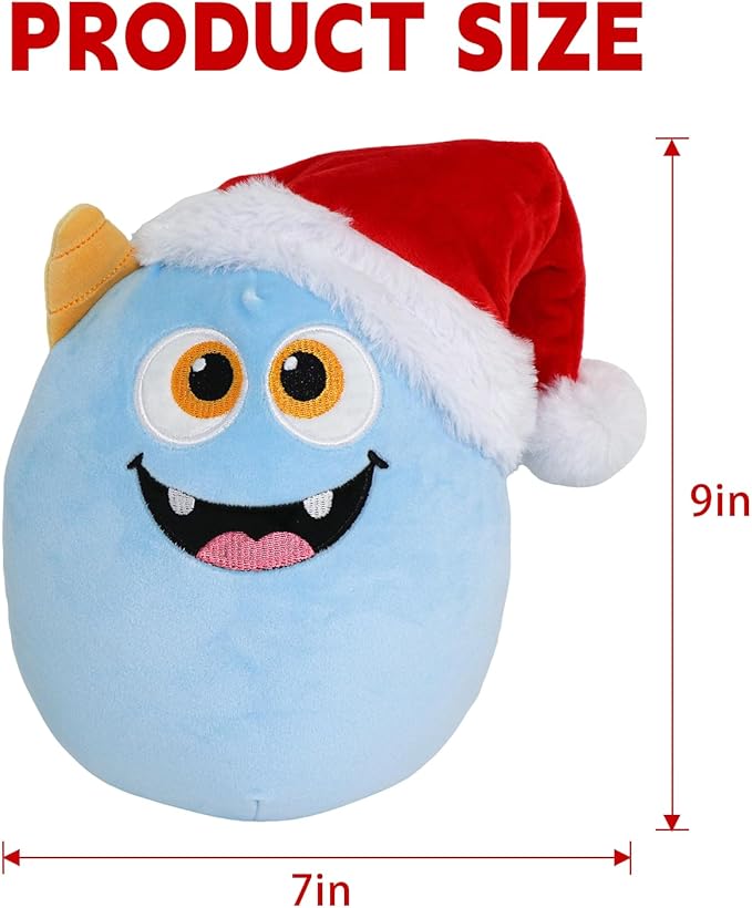 Christmas Stuffed Animal, Christmas Monster Plush, Cute Plushies for Kids Christmas Decorations and Gifts (Monster)