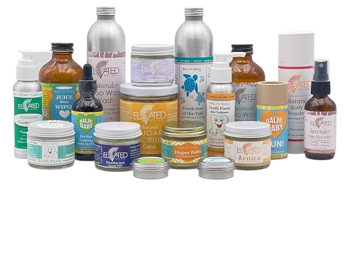 Elevated (by Taylor's Naturals) Ladies Bestie Kit | Woo Woo Wash, Muffin Mist, Puanani Paste | All Natural Feminine Care - Keeps You Fresh, Moisturized & Balanced | Glass (Lavender)