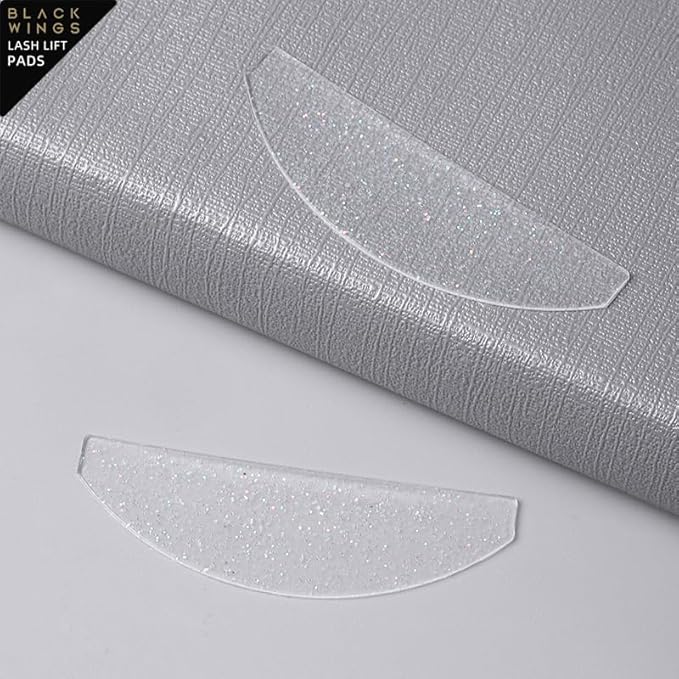 BLACKWINGS Flat Lash Lift Shields, Korean Lash Lift Pads, 1mm Ultra Thin for NO.1 Perm Only, Eyelash Soften Pads for Salon Use