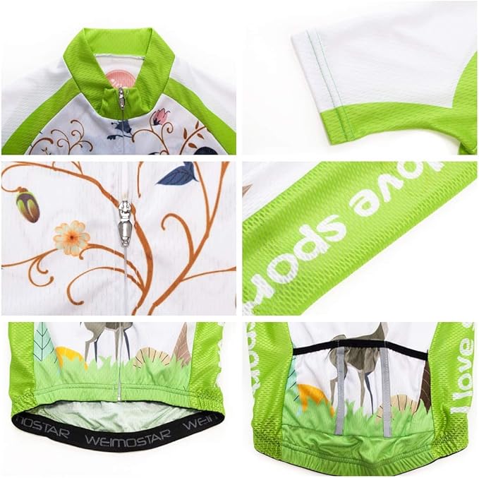 Children Cycling Jersey Set Clothing Boys Girls Shorts Pad Suits