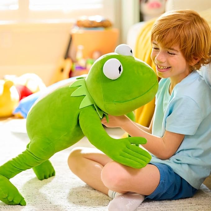 DISNEY STORE Official Cuddleez Plush - Kermit The Frog - Big Plush - Super Soft & Huggable Toy for Fans & Kids of All Ages - Perfect Collectible Gift, Plushy