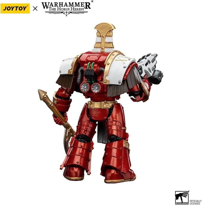 JOYTOY Warhammer 40K Thousand sons 5.35in Sekhmet Terminator Cabal Sekhmet with Combi-Bolter and Achea Force Weapon 1:18 Scale Action Figure Mecha Joy Toy Collection Model