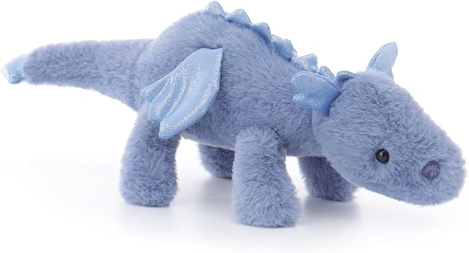 Apricot Lamb Dark Blue Lying Dragon Stuffed Animals for Kids, Soft Cute Plush Toys for Baby Girl and Boy, 15 Inches