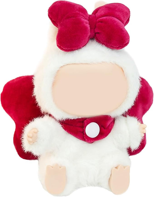 Clothes for Doll, 15/17cm Doll Clothes Set Suitable for Dolls Accessories - Headband + Bow Wings (NO Doll),Rose RedBow