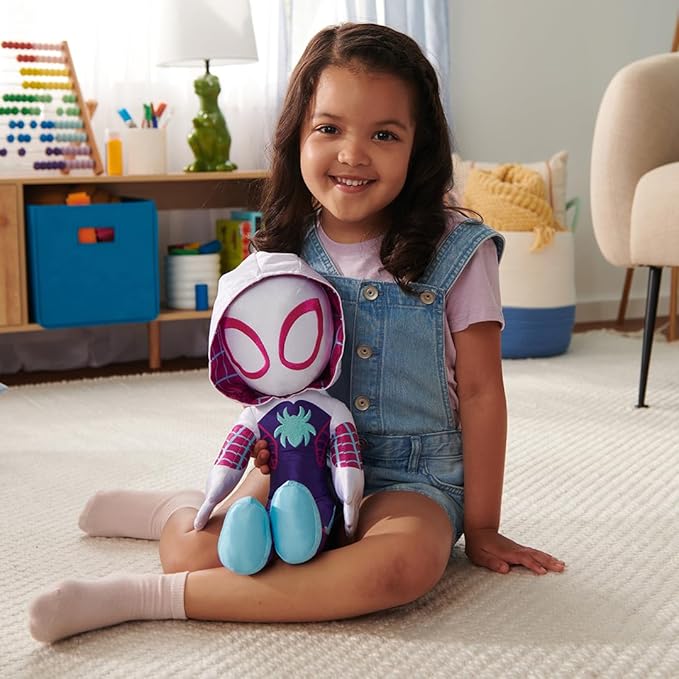 Marvel’s Spidey and His Amazing Friends - My Friend Ghost-Spider 16” Plush with Sounds - Superhero Toys for Kids 3 and Up