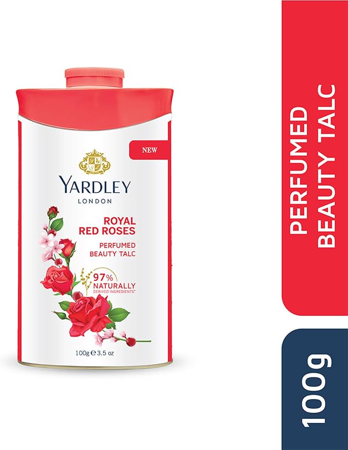 Yardley London Royal Red Roses Perfumed Beauty Talc 100g
