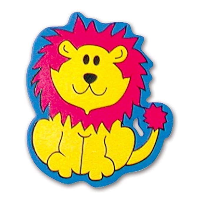 Edushape Magic Creations Foam Sticker Imaginative Bath Tub Activity Play Set, Jungle Fun