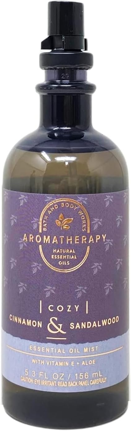 Bath and Body Works Aromatherapy Cinnamon & Sandalwood Pillow Mist 5.3 Fl Oz (Cinnamon & Sandalwood)