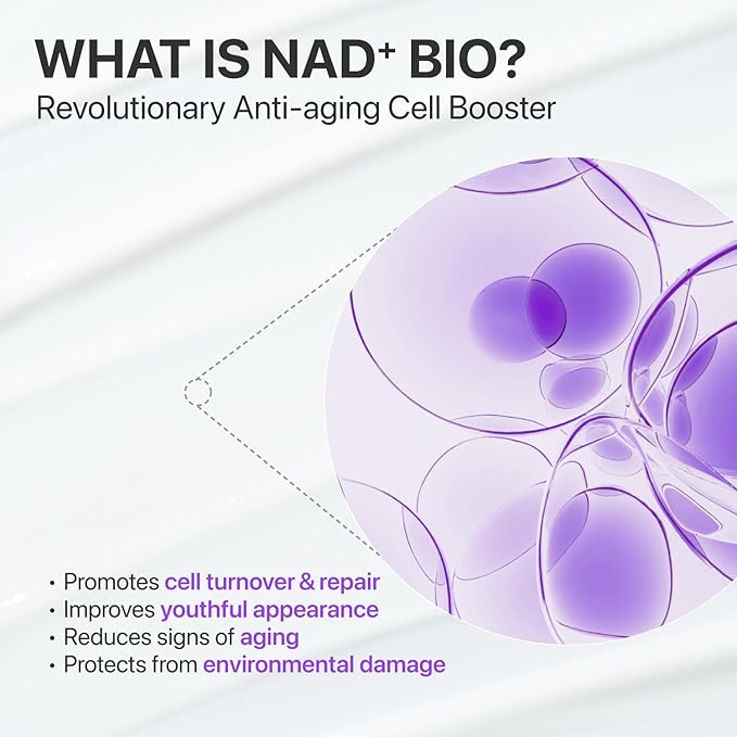 numbuzin No.9 NAD+ BIO Lifting Serum for Glow, Firming & Wrinkles, Peptide Facial Serum for Sagging Skin, Fine Lines & Elasticity, Hydrating & Tightening Formula, Korean Skincare 1.69 fl oz