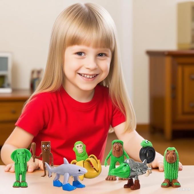 QYN Italian Brainrot Toys Tralalero Tralala Toy Italian Brainrot Meme Shark Figures Toys Collectible Animals Figurine Doll Gifts for Fans