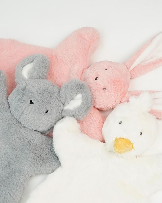 Easter Basket Stuffers, 12-Inches, Pink Bunny, Stuffed Animals for Babies, Security Blanket Toy Infants 0-6 Months, Snuggle Toy Baby Girl & Boy, Nursery Soft for Newborns