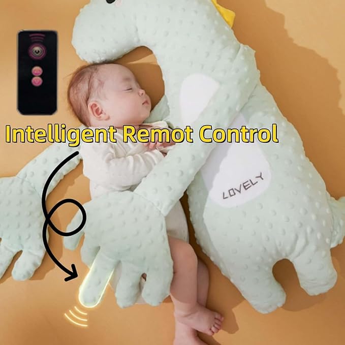 Baby Soothers Toys, Cute Animal Plush Stuffed Doll Toy for Girls Boys, Portable Dinosaur Unicorn Figure Soothing Dolls for Home and Travel (A #)