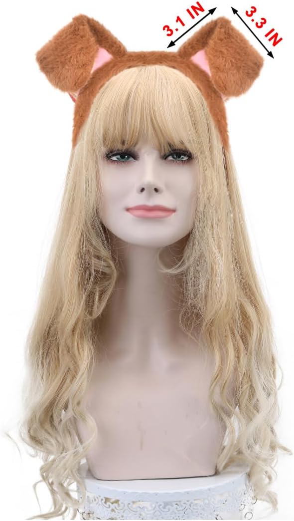 Plush Animal Ears and Horns Headband-Halloween Christmas Festival Theme Party Animal Cosplay Costume Headbands