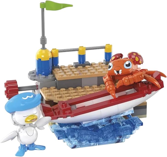MEGA Pokemon Quaxly and Paras Building Toy Kit with 2 Action Figures 188pcs