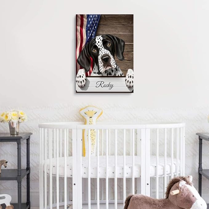 Custom Wooden Jigsaw Puzzles with Your Dog's Name on English Pointer Art Print - 300 500 1000PCS Puzzles Game and Home Wall Decor